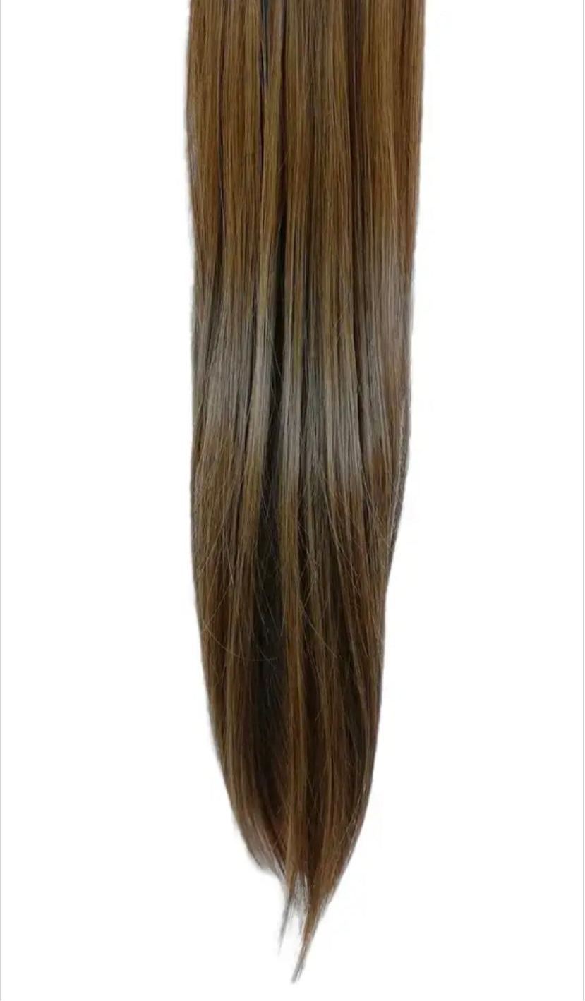 Straight Long Full Head Clip-on Hair Extensions